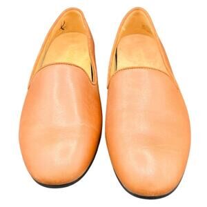 👠NEW  Vionic Willa II Tan Leather Flats Women’s 7.5 Comfort Arch Support
